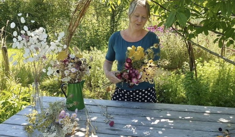 Brenda in pluktuin Zaden uit Zalk